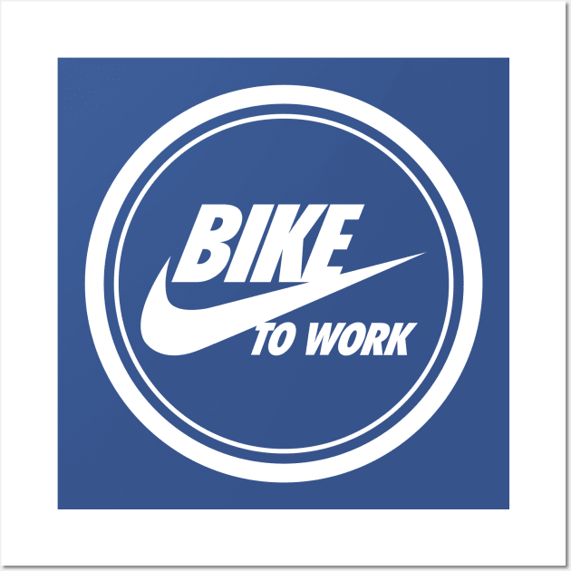 BIKE TO WORK Wall Art by reigedesign